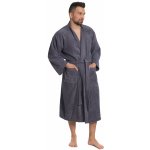 Interkontakt pánský župan model KIMONO 02 Dark Grey županu – Zboží Dáma