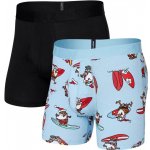 Saxx DROPTEMP COOLING COTTON BOXER BRIEF FLY 2PK surfs up/black – Hledejceny.cz