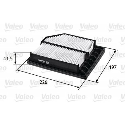 Vzduchový filtr VALEO 585253 – Hledejceny.cz
