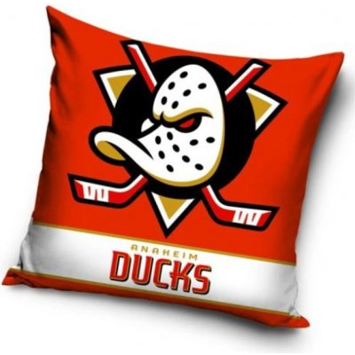 TipTrade Velurový Polštář NHL Color Anaheim Ducks 40x40 – Zboží Dáma