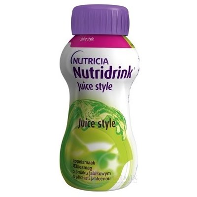 NUTRIDRINK JUICE STYLE S PŘÍCHUTÍ JABLEČNOU POR SOL 24X200ML – Hledejceny.cz