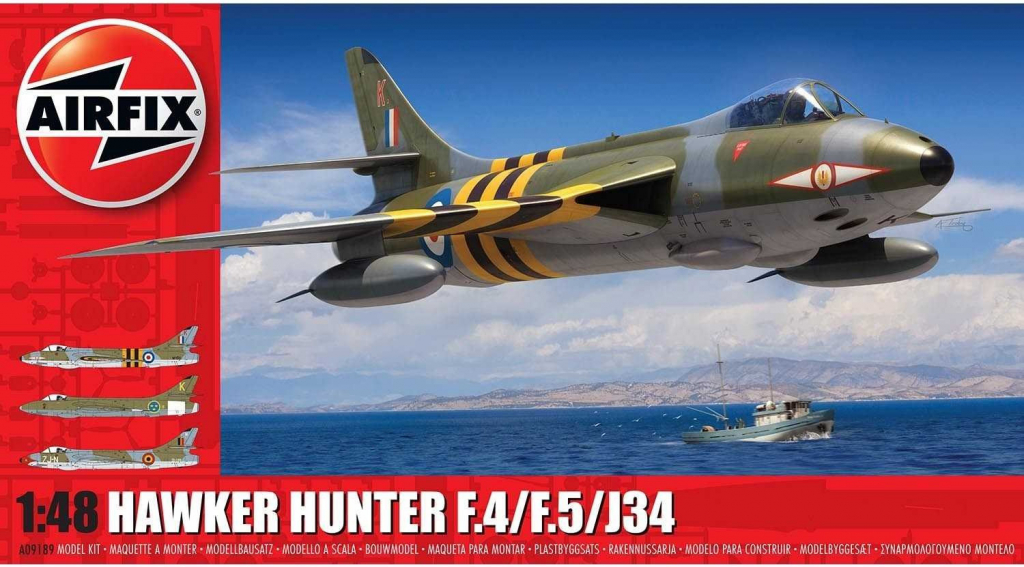 Airfix Hawker Hunter F.4/F.5/J.34 Classic Kit A09189 1:48