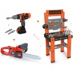 Smoby detská pracovná dielňa Black+Decker so 79 doplnkami+elektronická kotúčová píla+elektronická vŕtačka – Zboží Dáma Smoby detská pracovná dielňa Black+Decker so 79 doplnkami+elektronická kotúčová píla+elektronická vŕtačka – Zboží Dáma