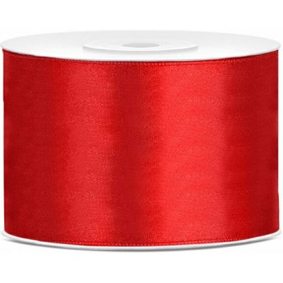 Saténová stuha Červená 50mm/25m | PARTY DECO – Zboží Dáma