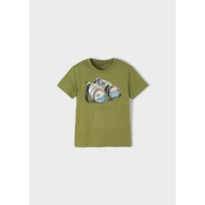 MAYORAL chlapecké tričko KR s dalekohledem, zelené