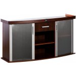 Diversa skříňka Modern vypouklá černá 150 x 50 x 77 cm – Zboží Dáma
