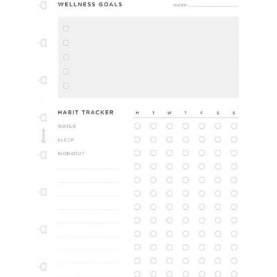 Filofax A5 Wellness Plánování náplň A5 zápisníků Notebook – Zboží Živě