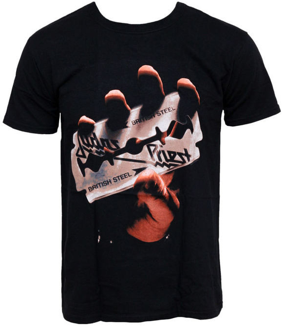 Rock off tričko metal Judas Priest British Steel černá