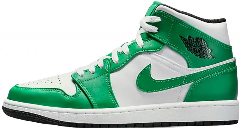 Nike Air Jordan 1 Mid Aquatone Lucky Green