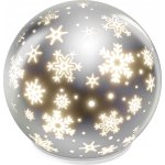 EMOS LED vánoční skleněná koule vločky 12 cm 3x AA vnitřní teplá bílá časovač – Hledejceny.cz