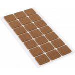 Filcové podložky Walteco 30x30mm 21 ks hnědá – Sleviste.cz