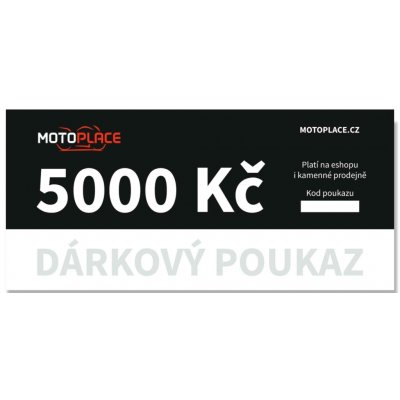 Dárkový poukaz 5 000 Kč Typ poukazu: Elektronický (pošleme na e-mail) – Hledejceny.cz