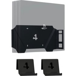 4mount Wall Mount PlayStation 4 Pro Black + 2x Controller Mount