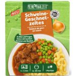 Meine Mahlzeit Vepřové kousky v pepřové omáčce s těstovinami hráškem a mrkví 480 g – Zboží Dáma
