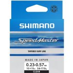 Shimano Line Speedmaster Surf Taper ld 10x15m 0,26-0,57mm Clear – Zboží Mobilmania