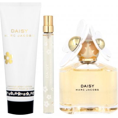 Marc Jacobs Daisy EDT 100 ml + tělové mléko 75 ml + EDT 10 ml pro ženy dárková sada – Hledejceny.cz