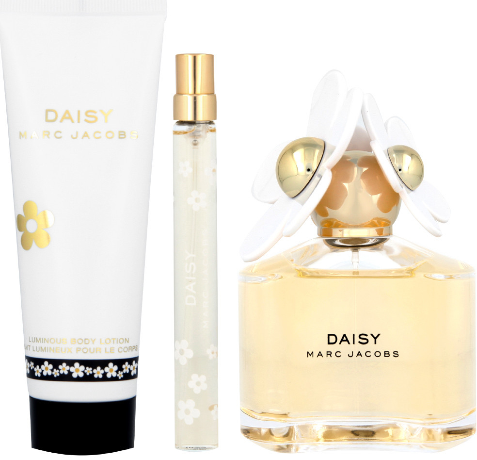 Marc Jacobs Daisy EDT 100 ml + tělové mléko 75 ml + EDT 10 ml pro ženy dárková sada