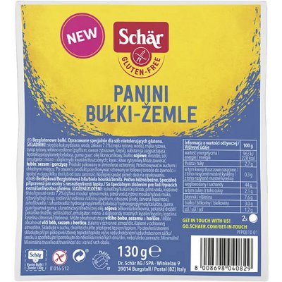 Schar Panini žemle bez lepku 130 g – Zboží Dáma