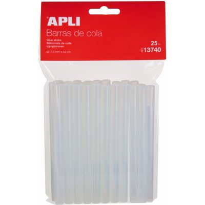 Tavné tyčinky Apli, O 7,5 mm x 10 cm, transparentní, 25 ks – Zboží Dáma