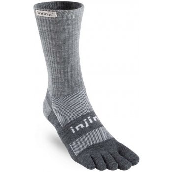 Injinji OUTDOOR Midweight Mini-Crew NuWool prstové ponožky charcoal