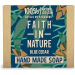 Faith For Men tuhé mýdlo Modrý cedr 100 g – Zbozi.Blesk.cz