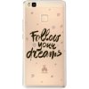 Pouzdro a kryt na mobilní telefon Huawei Pouzdro iSaprio Follow Your Dreams black Huawei P9 Lite