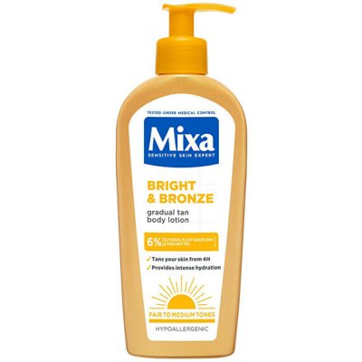 Mixa Samoopalovací mléko pro postupné opálení Bright and Bronze 250 ml – Sleviste.cz