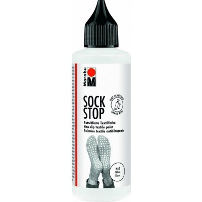 Marabu Sock Stop Protiskluzová barva bílá 90 ml – Zboží Mobilmania