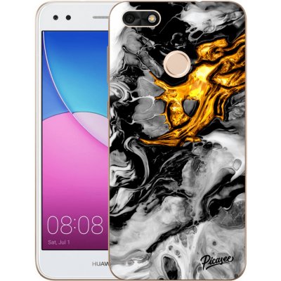 Pouzdro Picasee silikonové Huawei P9 Lite Mini - Black Gold 2 čiré