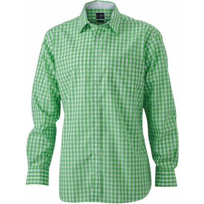 James & Nicholson košile kostkovaná 617 zelená-bílá – Zbozi.Blesk.cz