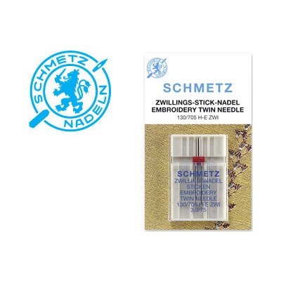 Univerzální dvojjehla SCHMETZ TWIN 130/705 H rozpich 2,0mm, 2x80 – Zbozi.Blesk.cz