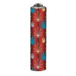 Clipper Kovový s konopnými listy Červený kov a list – Zboží Dáma