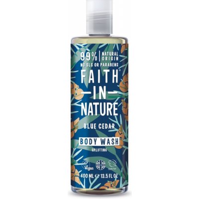 Faith For Men přírodní sprchový gel BIO Modrý cedr 400 ml – Zboží Mobilmania