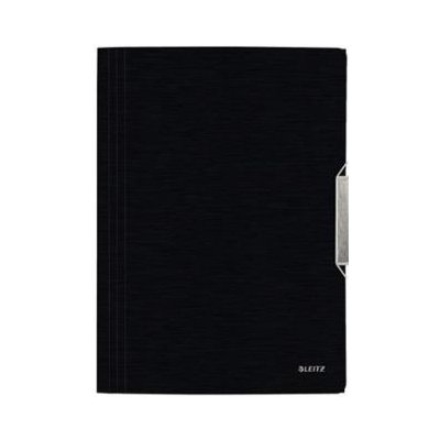 LEITZ Desky na dokumenty s chlopněmi a gumičkou STYLE - A4, saténově černé – Hledejceny.cz
