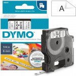 Dymo 6 mm, černý tisk/bílý podklad, 43613 – Zboží Dáma