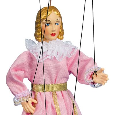 Mašek umělecká výroba Loutka sádrová Princezna růžová 20 cm – Zboží Dáma