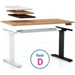 Rauman Výškově nastavitelný stůl OfficeTech D 140 x 80 cm – Zboží Dáma
