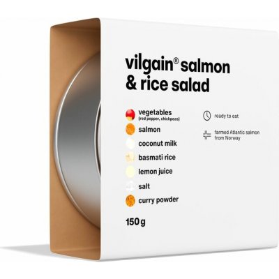 Vilgain Lososový salát s rýží 150 g – Zbozi.Blesk.cz