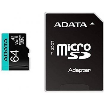 ADATA MicroSDXC 64 GB AUSDX64GUI3V30SA2-RA1