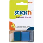 Záložky PopUp 45x25mm průhledné popisovatelné modré – Hledejceny.cz