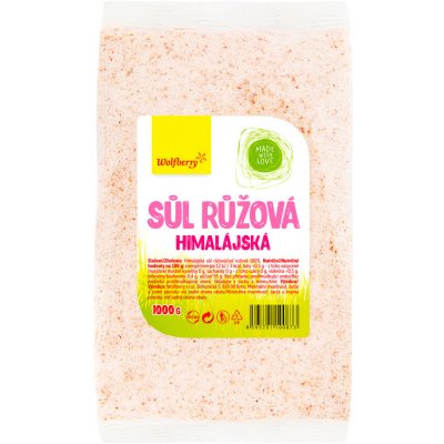 Wolfberry Himalájská sůl růžová 1 kg – Zboží Dáma