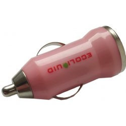 Ecoliquid USB nabíječka do auta růžová