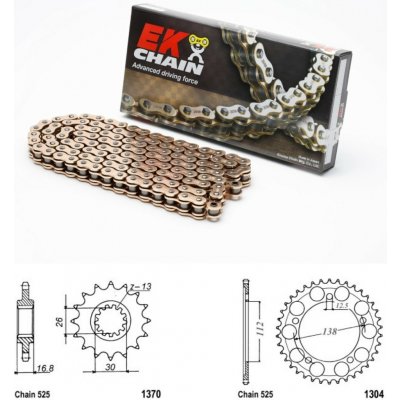 EK Chain Řetězová sada Honda XL 1000 V Varadero 99-15 – Sleviste.cz
