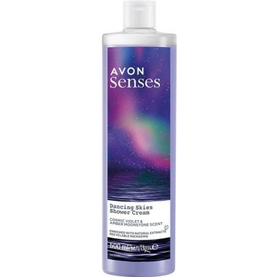 Avon Senses krémový sprchový gel s vůní fialky a maliny 500 ml – Zboží Mobilmania