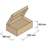 Top-obaly Kartonové krabice 235 x 185 x 100 mm 10 ks – Hledejceny.cz