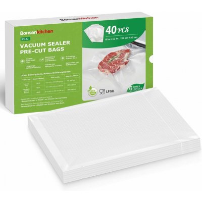 Bonsenkitchen profesionální vakuové sáčky VB32 20 × 30 cm 40 ks – Hledejceny.cz