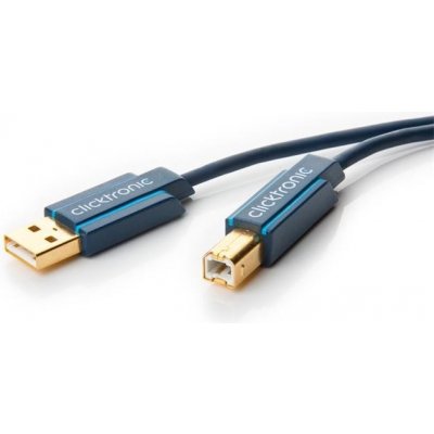 ClickTronic CLICK70097 HQ OFC USB2.0, A-B, zlacené konektory, 3m – Zboží Mobilmania