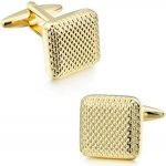 Knoflickarna.CZ manžetové knoflíčky zlatý čtverec – Zboží Dáma