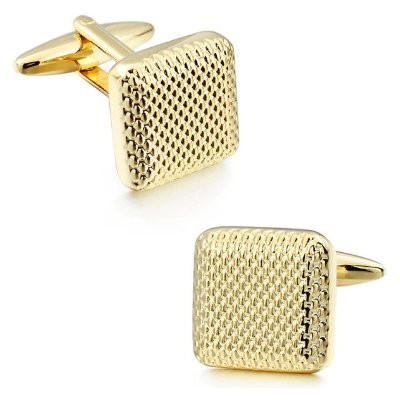 Knoflickarna.CZ manžetové knoflíčky zlatý čtverec – Zboží Dáma