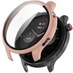 VSECHNONAMOBIL PC FULL COVER Plastový kryt se sklem Amazfit GTR 4 / GTR 4 Pro růžový 51414 – Zboží Živě